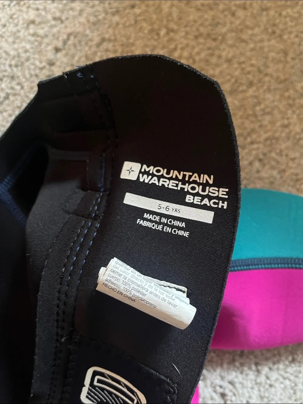 Kids Shorty Wetsuit - Teal, Pink, Navy